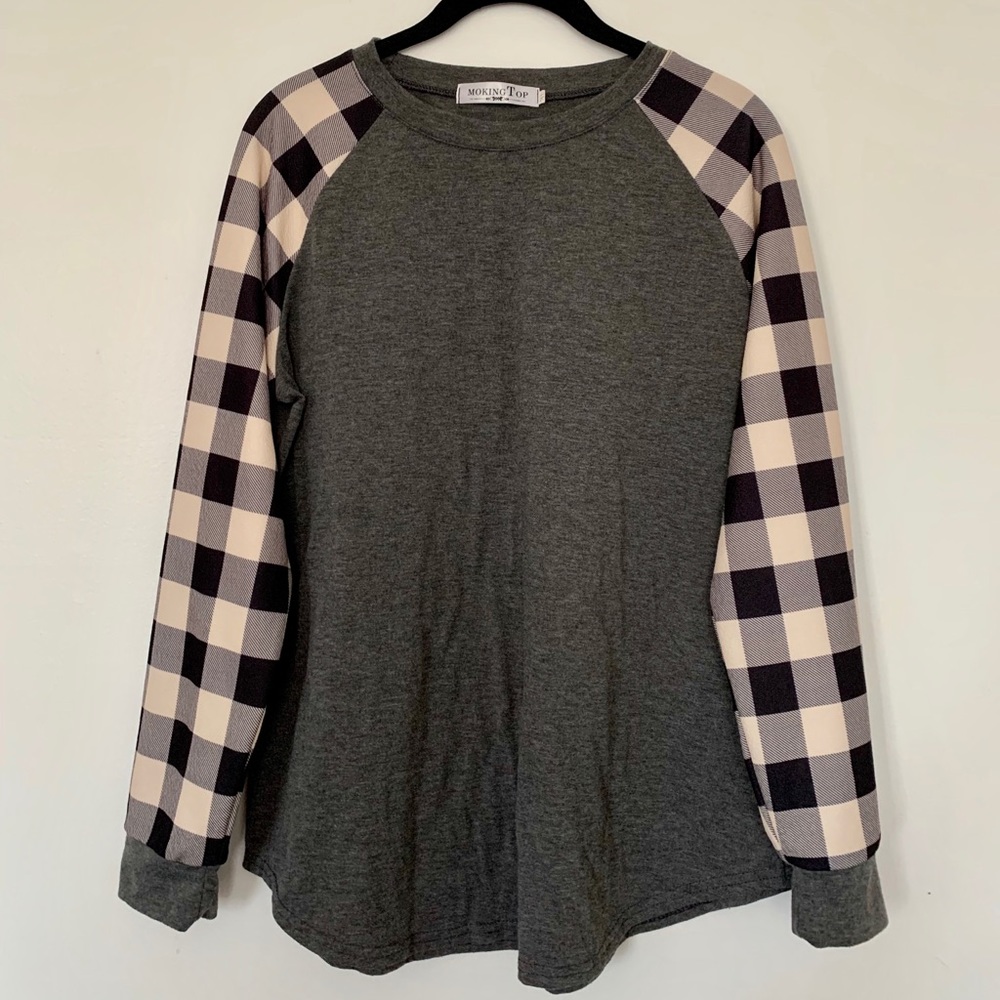Long sleeve flannel tshirt